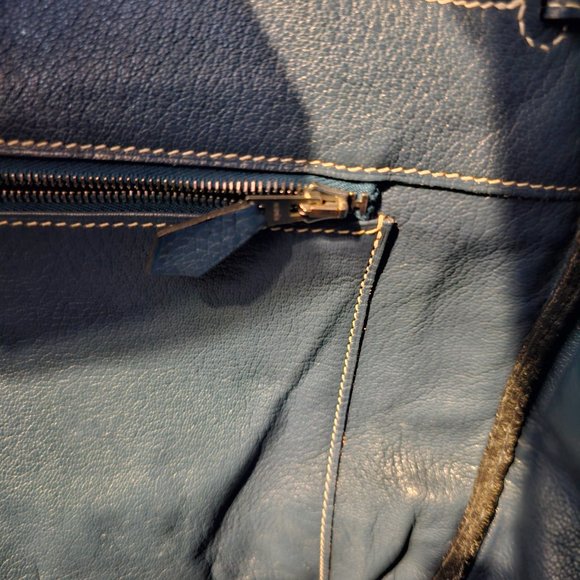 Hermes Birkin 40 Blue Palladium hardware - Picture 4 of 16